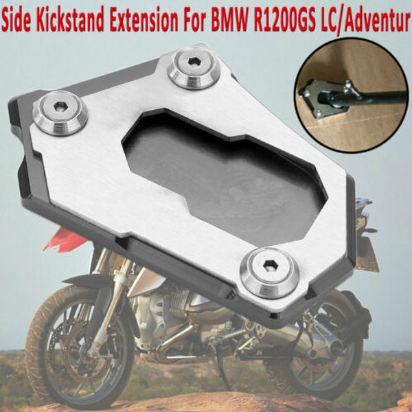 

aluminum kick stand side extension foot pad fit for bmw r1200gs lc / adventur uk