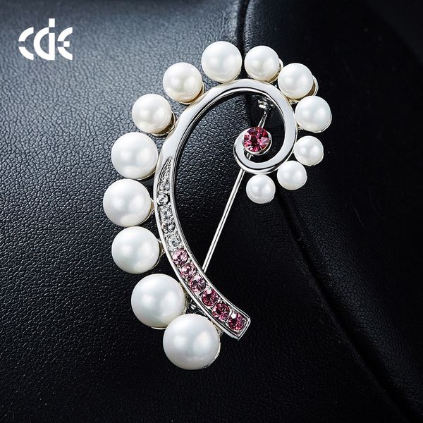 

свадьба из бисера жемчужный подарок женщина леди ювелирные изделия с бриллиантами броши для невесты актерского начала выпускной cde-1294, Gray