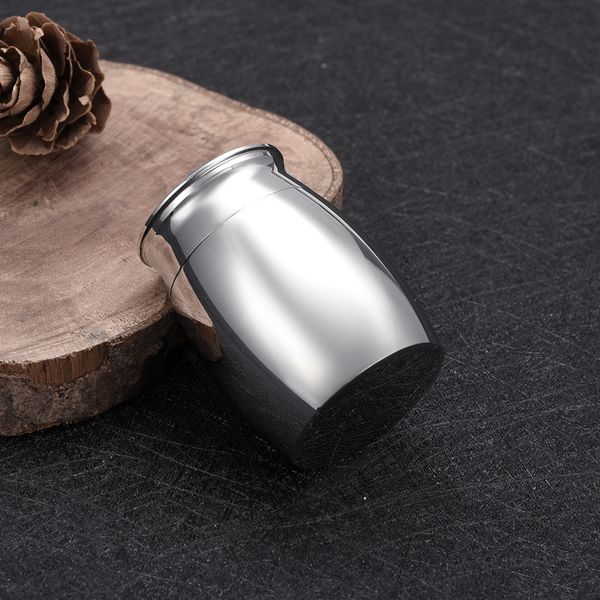 

pt011 hig quality silver blank mini cremation urn fo human ashes holder, custom engraving loss of love memorial urn cremation jar casket