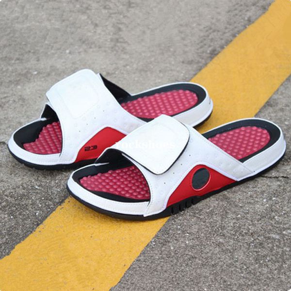 

2020 men jumpman 4 slippers hydro 4s slides black red beach women sandal 11 xi 6 vi casual sandals mens outdoor shoes size 36-45