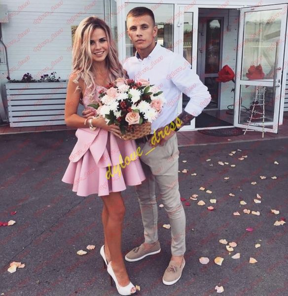 

2019 evening gowns pink formal party cocktail dress vestidos de fiesta short arabic black girl african plus size prom dresses