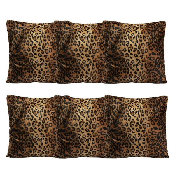 

6pcs leopard tiger zebra print pillow case sofa car cushion cover
