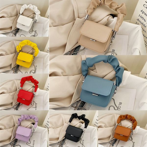 

mini women's 2020 xia tianchao chain small square portable slanting cloud bag versatile small square bag, White