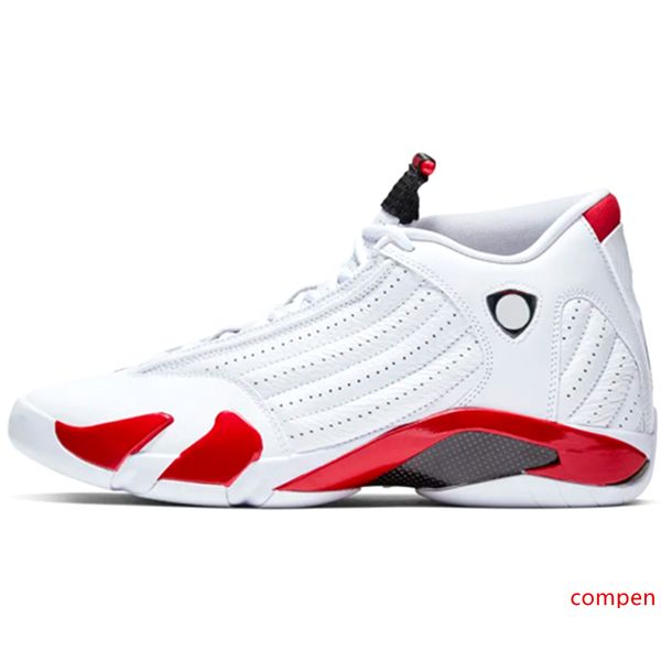 

new 14s candy cane men basketball shoes 14 red desert sand the last sblack toe thunder designer sports trainer sneakers size 8-13