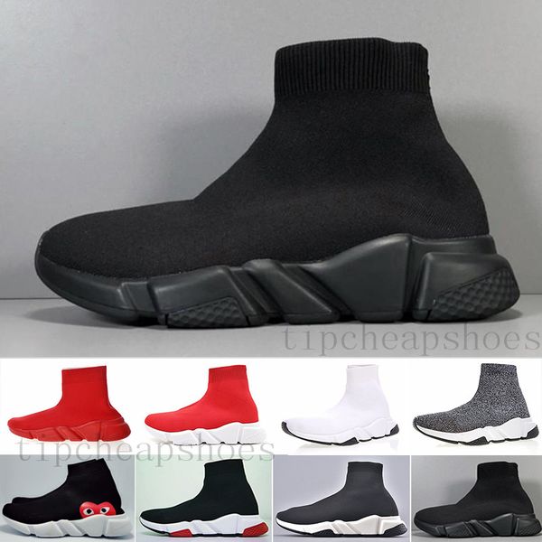 

designers speed trainer casual shoes black white red glitter flat fashion socks boots sneakers fashion trainers runner w-i2, Black;brown