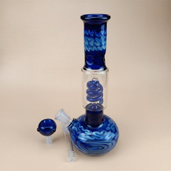 

egg glass water bong blue beaker handmade quartz banger dab rig bowl glass tubes bong pyrex downstem bongs inch 18mm 11 cdkme