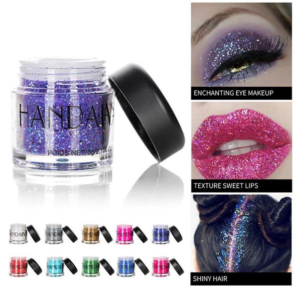 

handaiyan glitter sequins eye shadow powder holographic shimmer eyes makeup palette eyeshadow makeup tools