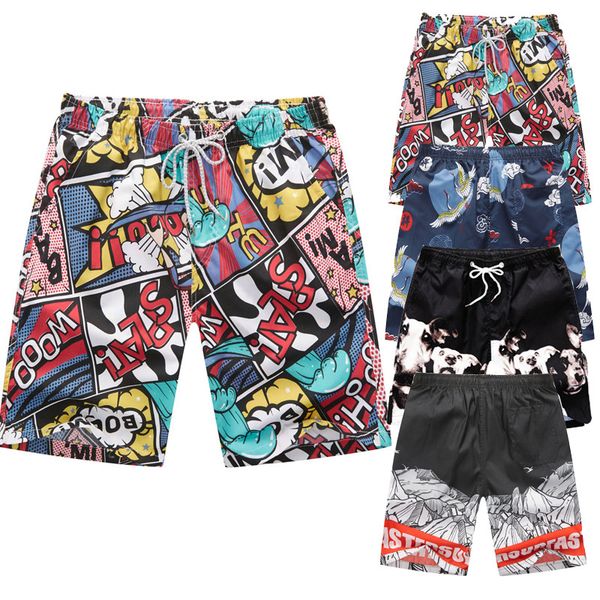 

2020 foreign trade new sports beach pants travel pants big yards pants shorts printing men's foreign trade, White;black