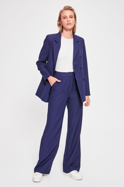 

trendyol pocket detail pants twoaw20pl0317, Black;white