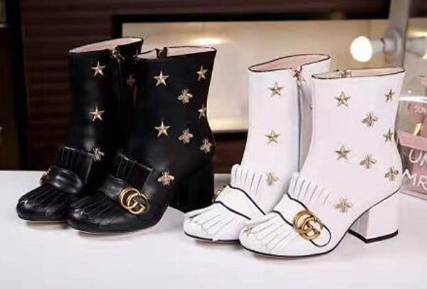 

the lastest sneakers shoes sports luxury022 boots womens shoes brand half ankle boot lady designerss genuine leather dress boots casual, Black