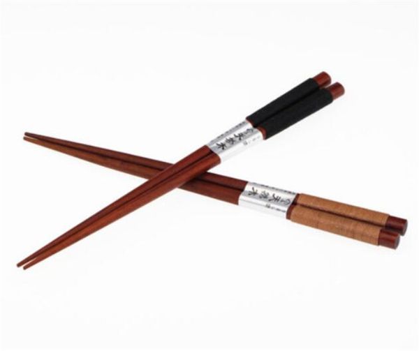 

ручной работы японский натуральный каштан деревянные палочки для еды набор значение подарок суши китайская еда галстук линия