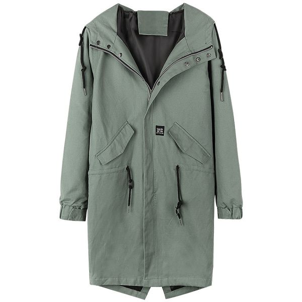 

Spring men's new trench coat with thin cotton cap coat