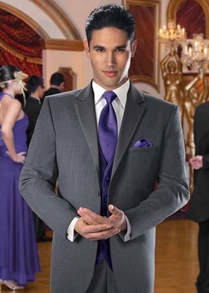 

mens wedding tuxedo groom suits charcoal gray custom made suit groom wear 3 piece suits 2017, White;black
