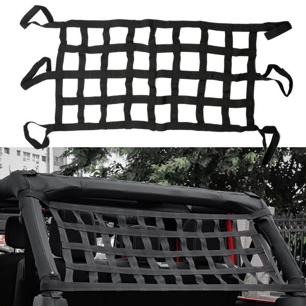 

mesh cargo net car roof storage net for wrangler multifunction tail box retrofit accessories