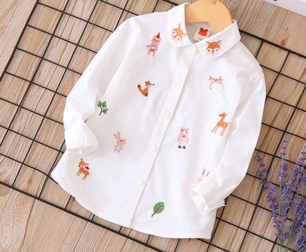 

2019 В осень моды дети мальчик животных шаблон Длинные рукава футболки HTTP107