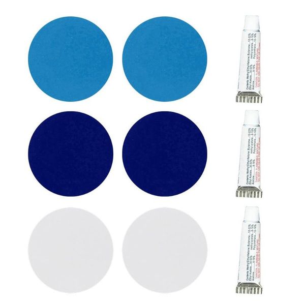 

1set pvc adhesive inflatable boat repair glue puncture repair patch glue kit kayak patches swimming pool accessories