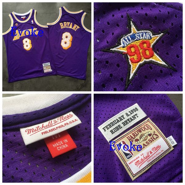 

bryant vintage nba all-star jersey 998 purple mitchell ness los angeles lakers throwback basketball jerseys