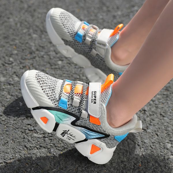 

кроссовки kids boy new бег спортивная обувь легкий дети сетки кроссовок для мальчиков walking размер 28-39 тапки 2897-1