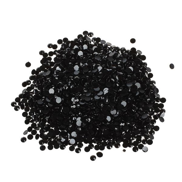 

2000pcs crystal flatback acrylic rhinestones beads nail art (black, Silver;gold
