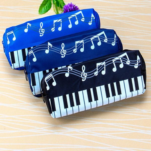 

2019 korean version musical piano keyboard storage bag stationery cosmetic bag music pen bags box storage school-supplies