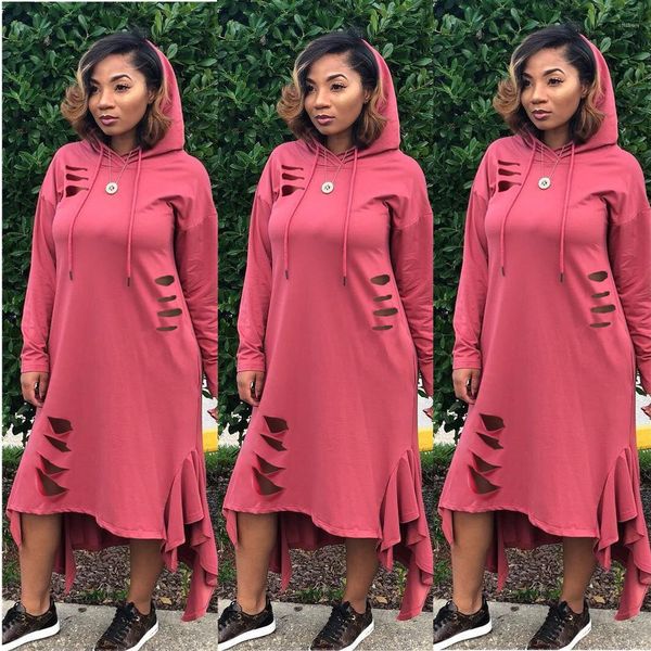 

выдалбливают женские платья дизайнер пуловер с капюшоном платья женская одежда панелями женские повседневные платья мода асимметричный, Black;gray