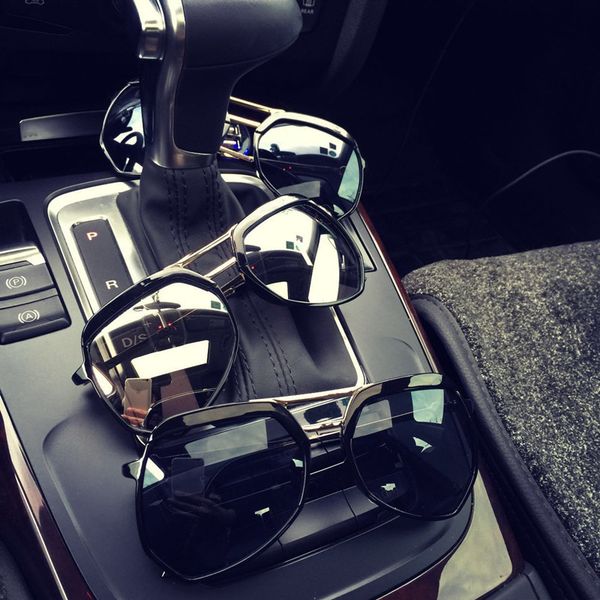 

personality big black box drive driver sun glasses glasses retro tide male large womens toad sunglasses big face hip hop, White;black