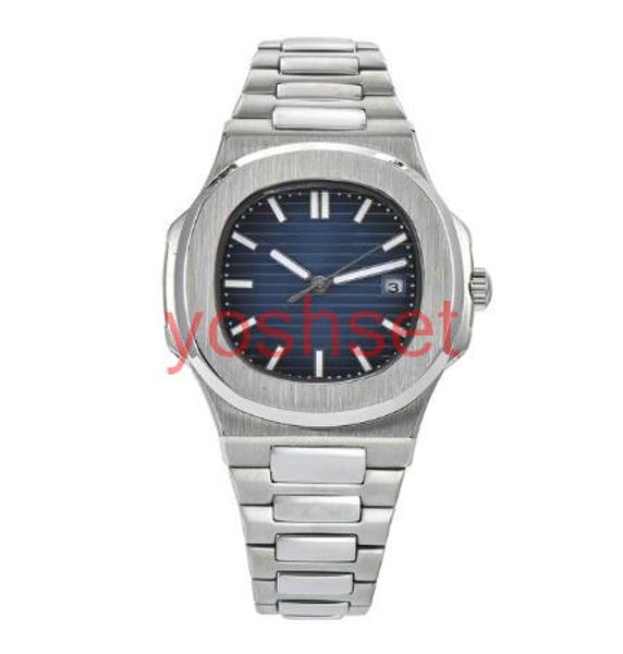 

лучшие nautilus часы автоматические дорогих мужские часы 5711 серебряный ремешок синий нержавеющей мужские механические orologio ди lusso на, Slivery;brown