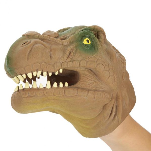 

smart analog 3d dinosaur hand puppet soft rubber dinosaur jurassic tyrannosaurus dinosaur hand puppet toy props