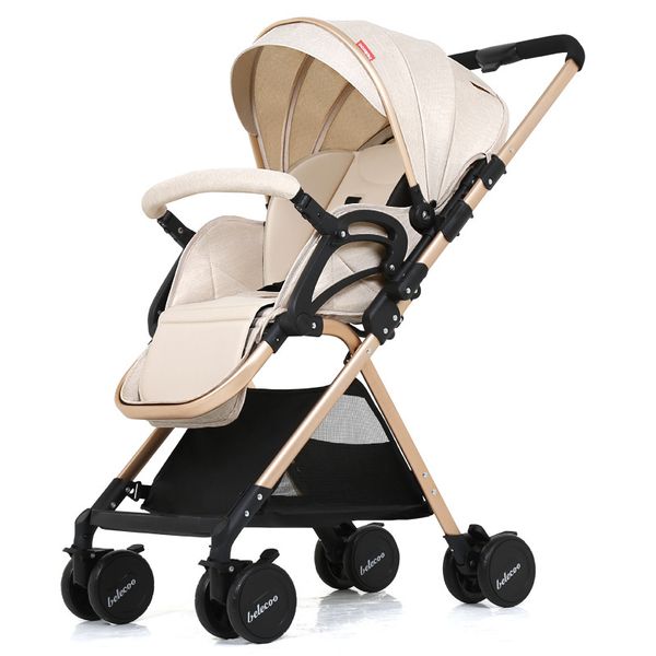 

high landscape lightweight strollers folding portable traveling pram stroller baby carriage pushchair pink stroller