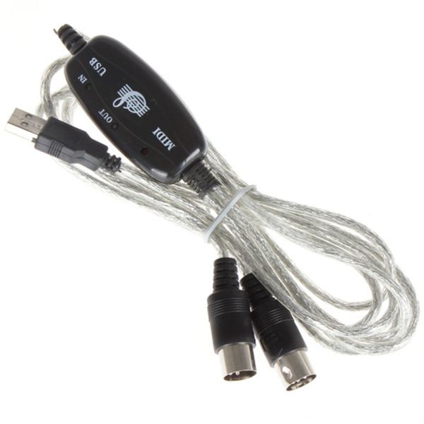

professional 5-pin midi cable line music editor midi to usb cable keyboard d66