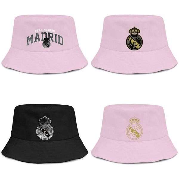 

real madrid cf blancos los merengues vikingos gray lining text women fisherman bucket sun hat design fit personalized unique suncap, Blue;gray
