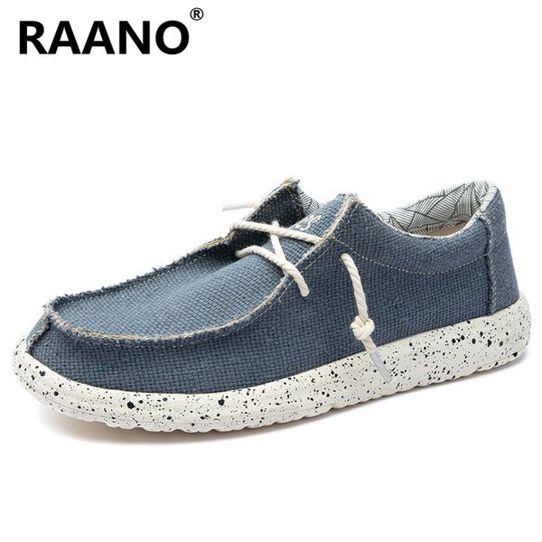 

men's canvas driving shoes breathable lace-up casual shoes slip easy to wear men's flat soft loafers fashion espadrilles, Black