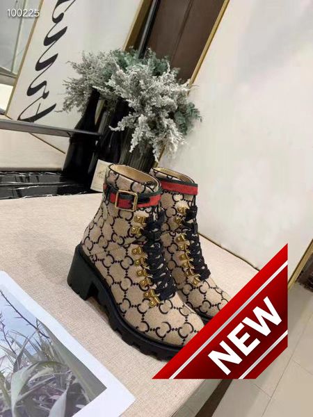 

wool ankle boot beige/ebony women boots heeled booties lace-up eyelets shoes chaussures de femmes lady luxury bottes 7ab, Black