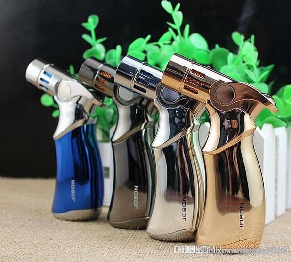 

colorful metal flame butane torch jet torch lighter jobon blow lighters kitchen butane refillable lighter micro culinary torch dhl free
