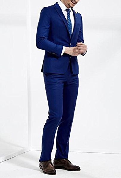

2 . мђжкие ком slim fit royal blue wedding best man suits set жени мокинги деловой ком дл в, White;black