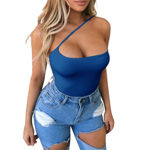 

2020 women solid color backless camis tees shirts feminino casual clothes, White