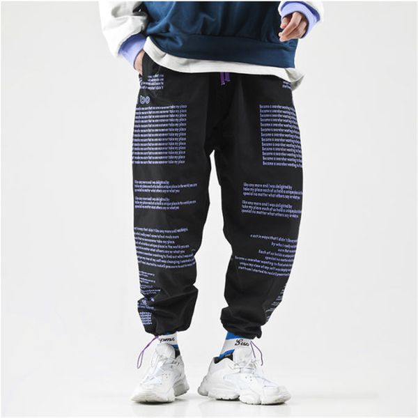 

Spring Summer Joggers Harajuku Sweatpants Fashion Letter Printing Streetwear Casual Track Pants Hip Hop Harem Trousers DS50307