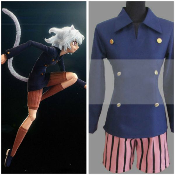 

hunterxhunter cosplay neferpitou costume custom made, Black;red