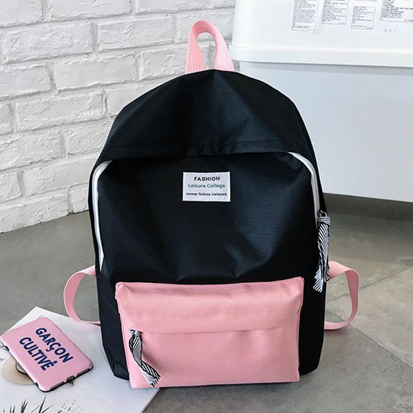 

35#women backpack school bags for teenager girls couple schoolbag travel hiking bag block backpack collection luminous bag