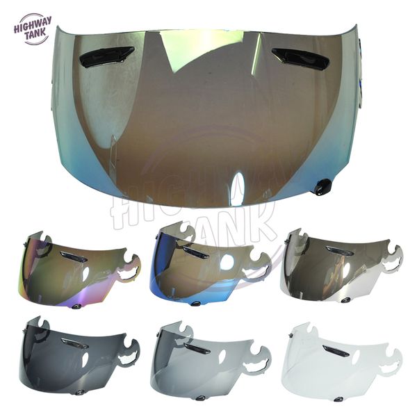 

7 colors motorcycle full face helmet visor lens case for arai rr4 visor mask with smoke gold blue chrome iridium clear