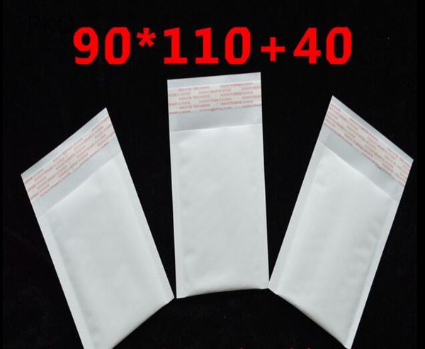 

9*11cm +4cm white kraft paper bubble envelopes bags mailers padded shipping envelope with bubble mailing bag business supplies