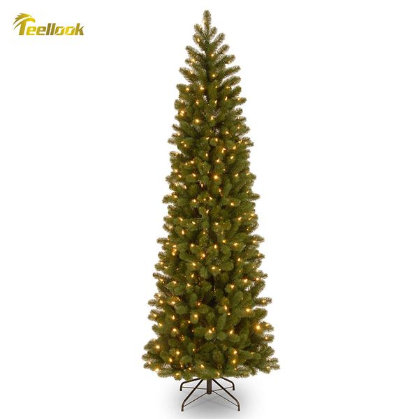 

teellook 1.2m/3.0m new pencil christmas tree with led christmas l mall home decoration