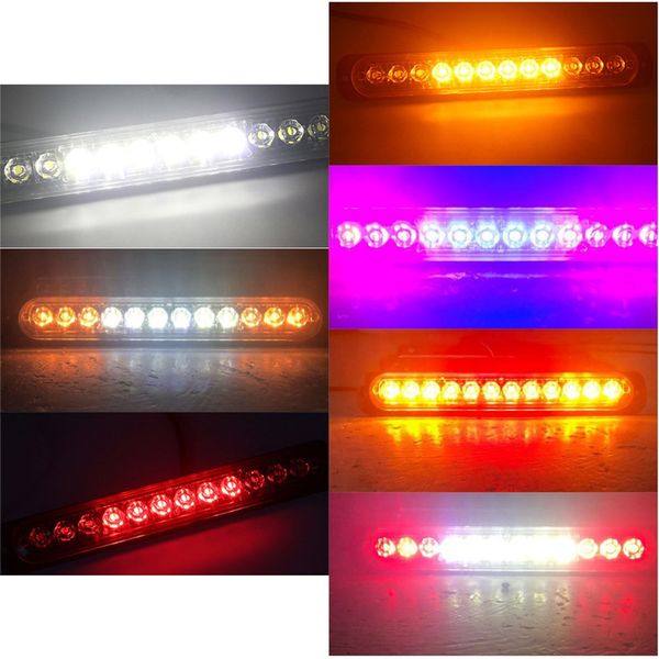 

kongyide car led strobe light 12 led strip ultra-thin side light 12v-24v 36w