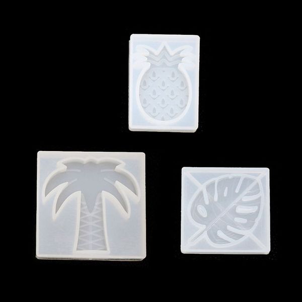 

3pcs pineapple leaves palm tree silicone resin epoxy resin jewelry making