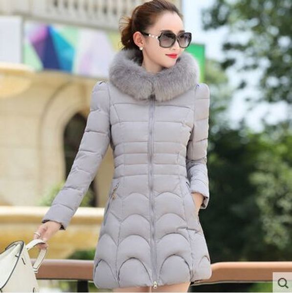 

mozhini winter fake fur hooded women's outerwear female casual false fur collar thick warm coat woman parkas winter thick coat, Black