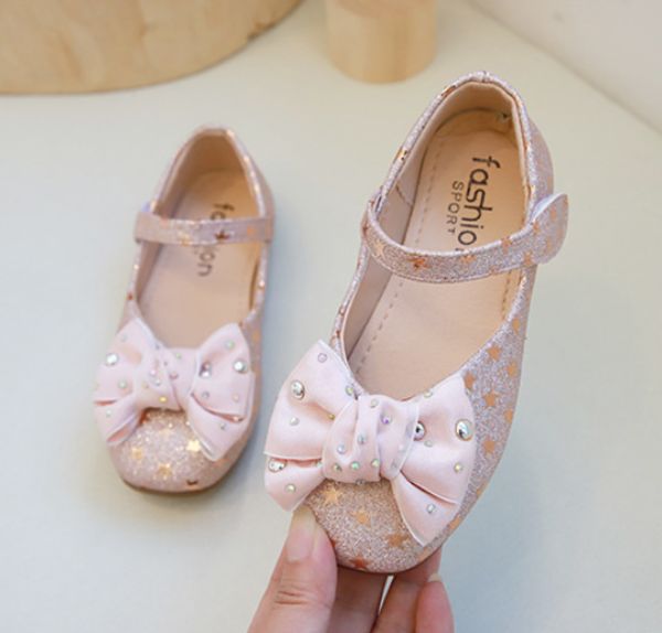 

Kids Shoes Princess Girls School Shoes Silvers Pink Black Children Leather Party Dress Flat Girls Shoes Baby Casual Sneaker
