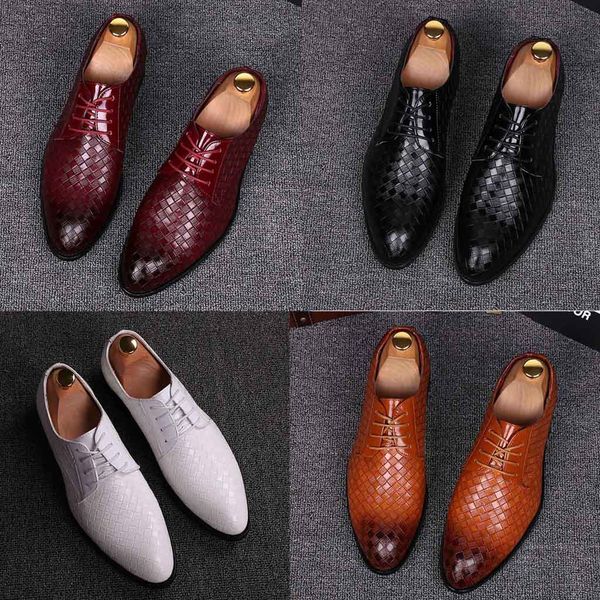 

new 2019 formal shoes men's pointed shoes england casual business casual comfort dropshipping zapatos de hombre, Black