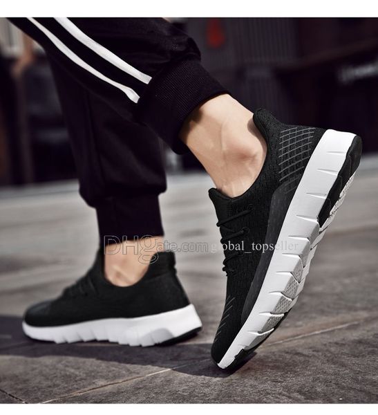 

новое прибытие с коробкой мода мужчин обувь mesh дышащие кроссовки walking мужчины обувь new комфортная легкий кроссовки ac-200301135, White;red