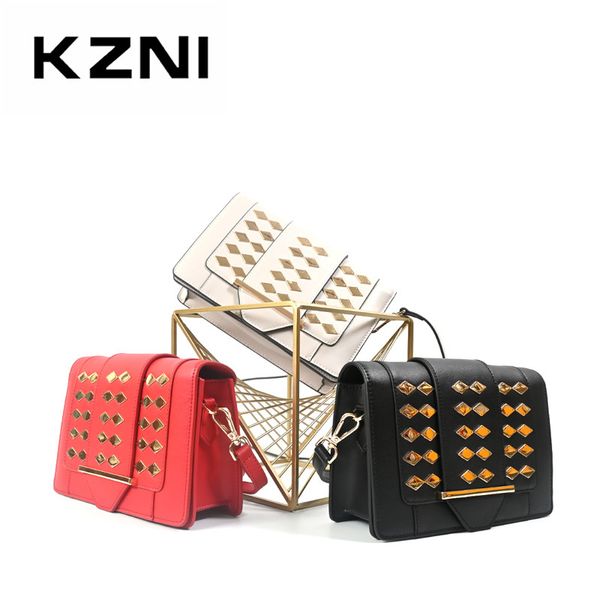 

kzni women bag genuine leather purse crossbody tote bag shoulder clutch female handbags sac a main femme de marque 9136