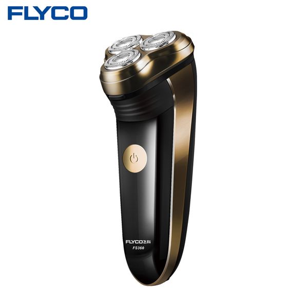 

flyco rechargeable electric shaver 3d triple floating blade heads shaving razors face care men beard trimmer machine fs360 fs362